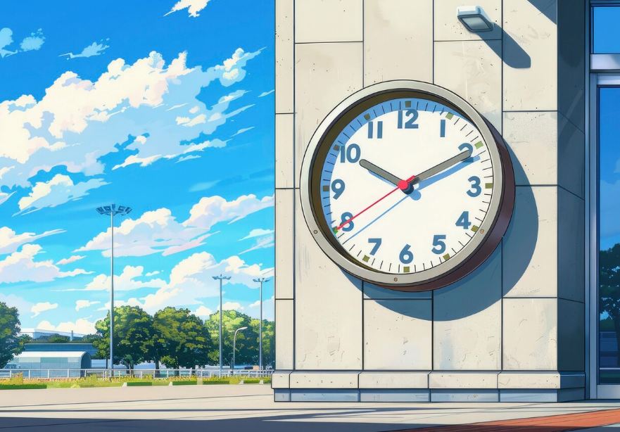 Dekorative Illustration der in täglichen Fahrten verlorenen Zeit